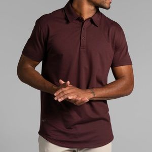 Drop-Cut Polo: BYLT Signature Maroon Size XL